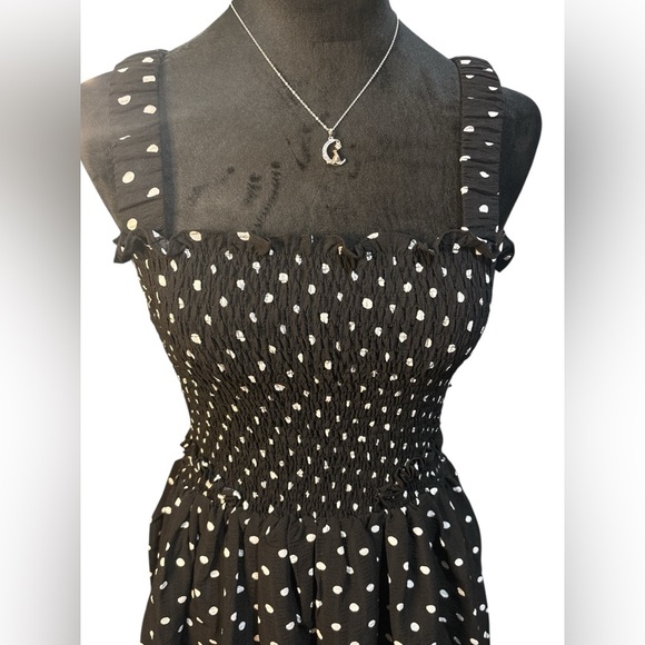 White Birch • Black/White Polka Dot Dress with S• Size S•NWOT - Picture 7 of 8